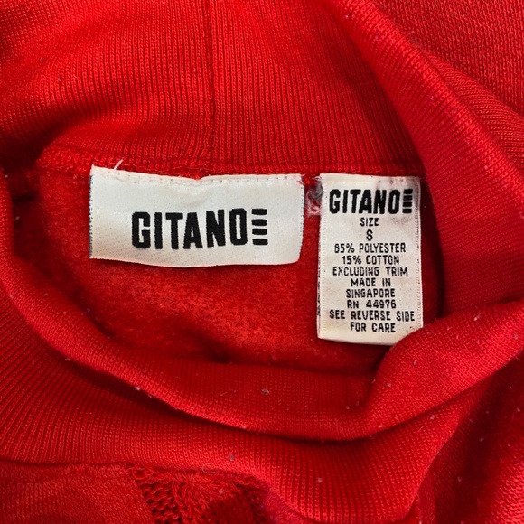 GITANO Vintage RED Women's Sweatshirt - Picture 4 of 4